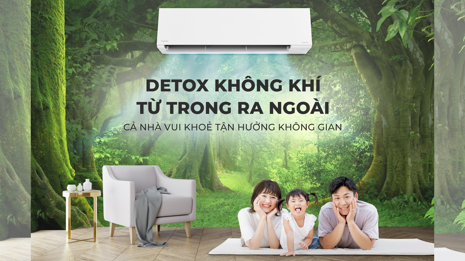 Điều hòa Toshiba - Detox không khí từ trong ra ngoài